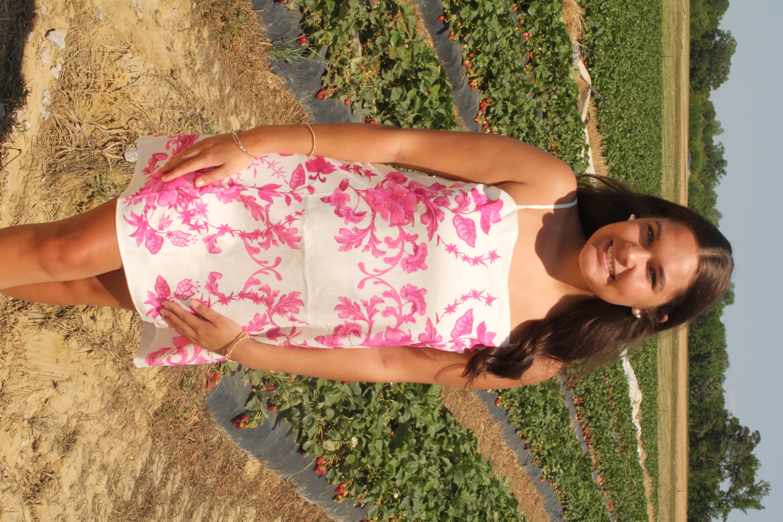 Pink Linen Dress