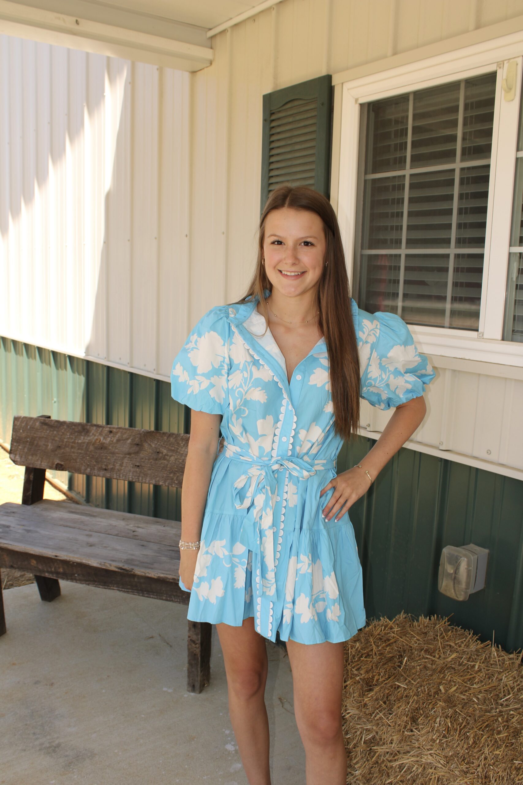 Sky Blue Mini Dress